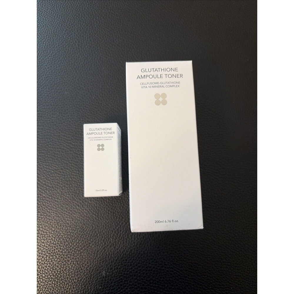 SKIN&LAB Glutathione Ampoule Toner Set Full Size 6.76oz & Travel Mini 0.5oz